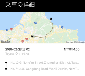 Uber台湾→野柳地質公園